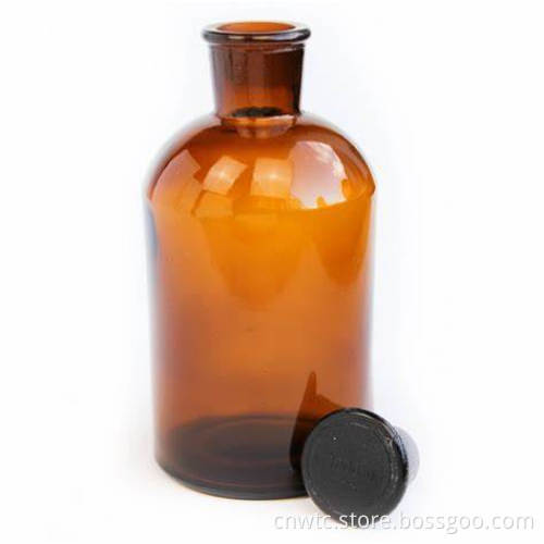Volume-Specific Amber Glass Reagent Bottles: 30ml, 60ml, 125ml, 250ml, 500ml